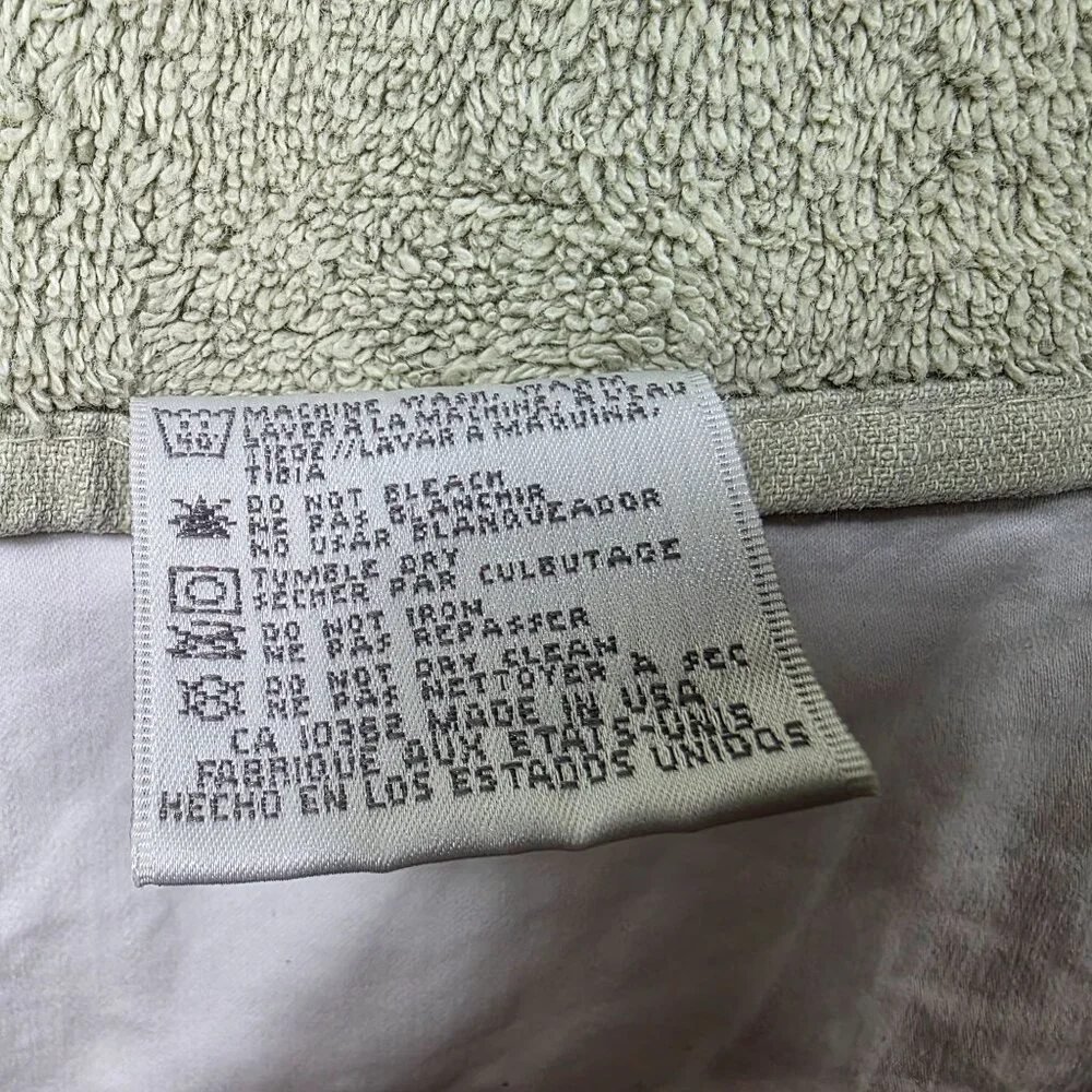 Vintage Charisma By Fieldcrest Bath Towel 100% Cotton Green Absorbent